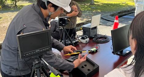 福井県にて、下水道点検のDX化に向けた小型ドローン研修会を実施