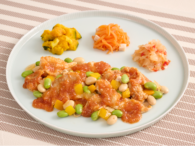 ピリ辛の特製チリソースが食欲をそそる「ポークチリビーンズ」が12月2日(火)に新登場