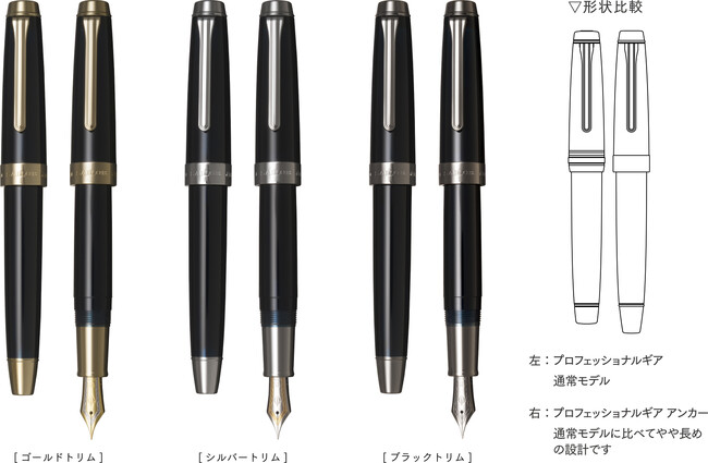 セーラーブランドの21金ペン先を象徴するモデルが登場　『プロフェッショナルギア アンカー 万年筆』