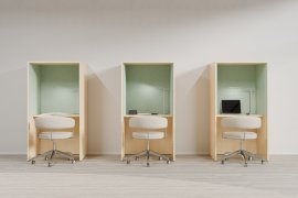 BOXデスク：ピスタチオグリーン