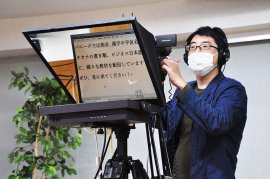 カメラプロンプター使用イメージ1