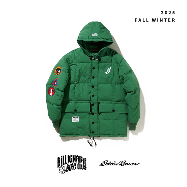 アウトドアブランド「Eddie Bauer」2025年秋冬コレクションにて、「BILLIONAIRE BOYS CLUB」とのエクスクルーシブアイテムを発売