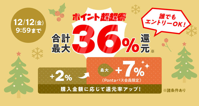 au PAY マーケット、2025年最後の「ポイント超超祭」でおトクな6日間を実現！人気家電に加え、カニ・いくらなどの海鮮が最大55%割引やポイント還元で登場