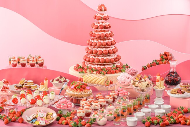 【神戸北野ホテル】至福のいちごスイーツビュッフェ～アシェット・デセールの赤と白の魔法～期間：2026年1月8日(木)～3月31日(火)