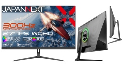 JAPANNEXTが27インチ IPSパネル搭載 300Hz/1ms対応のWQHDゲーミングモニターをAmazon限定 31,980円で12月5日(金)より発売