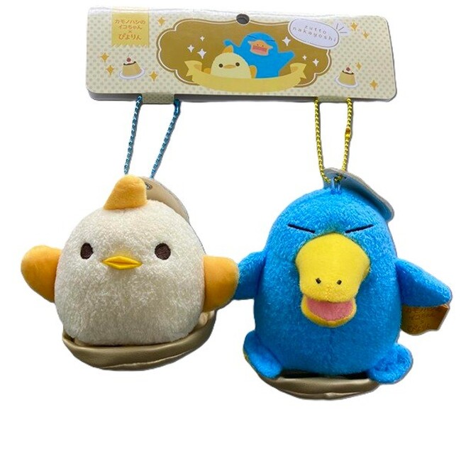 「カモノハシのイコちゃん」×「ぴよりん」なかよしスイーツマスコットセットを発売！