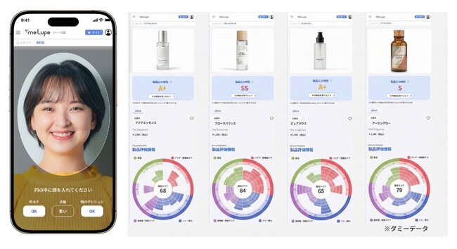 パーフェクト社、スキンケアプラットフォーム「MeLupe（ミルーペ）」β版にAI肌解析技術を提供