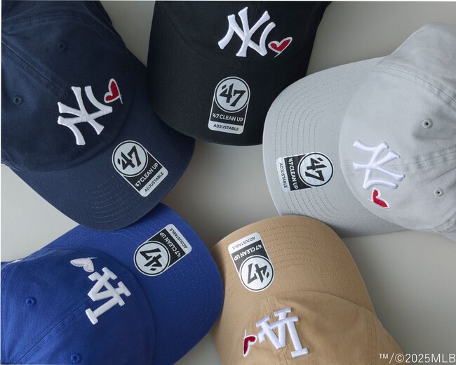 【’47（フォーティーセブン）】定番「CLEAN UP」に、球団ロゴにハートアイコンを添えた新作が登場