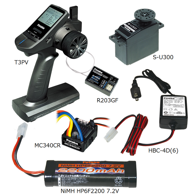 【双葉電子工業】 T3PV送信機を使用した、“1/10電動カー用 エントリーセット” 発売