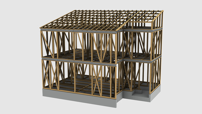 パナソニック耐震住宅工法「テクノストラクチャー」で構造躯体のBIMモデル「IFCデータ」提供サービスを開始