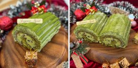 厳選された牧之原抹茶を使用“お濃茶クリスマスケーキ” 厳選された牧之原抹茶を使用“お濃茶クリスマスケーキ”