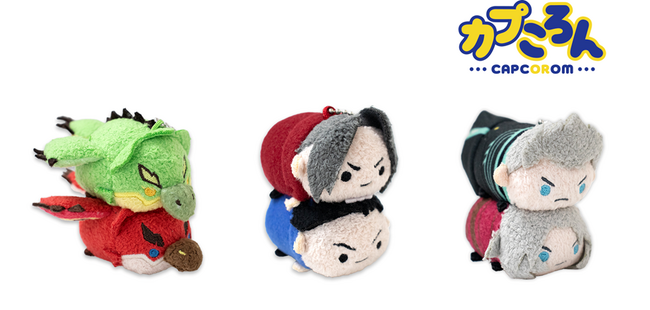 CAPCOM STOREの大人気商品「カプころんシリーズ」の新作に人気キャラクターがぎゅぎゅっとなったペアマスコットが登場！