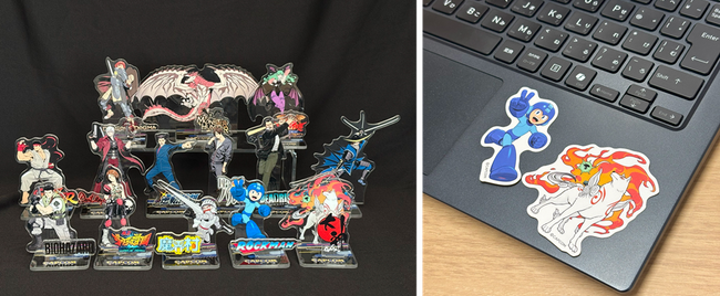 カプコンキャラクター大集合！　カプコンストアのメインビジュアルを使用したアクリルスタンドとステッカーが新登場！