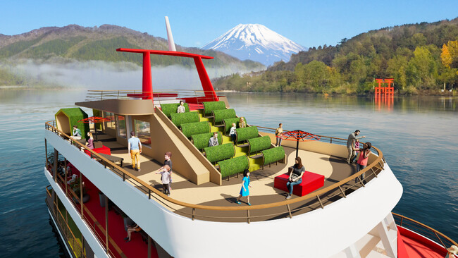 箱根・芦ノ湖の新観光船「箱根遊船 大茶会(だいちゃかい)」12月20日(土)運行開始