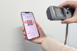 車両乗船のオンライン乗船券読み込みイメージ 車両乗船のオンライン乗船券読み込みイメージ