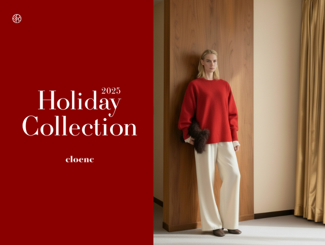 【cloenc】ホリデーシーズンを上品に彩る「2025 Holiday Collection」12月12日（金）より公式オンラインストアにて公開