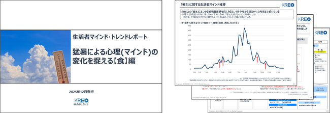 生活者マインド・トレンドレポート「猛暑による心理(マインド)の 変化を捉える【食】編」を販売