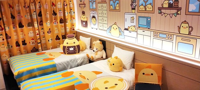 変なホテル「コラボルーム世界最多」ギネス世界記録(TM)認定　49種類目のコラボルーム「ぴよりんルーム」第3弾発売