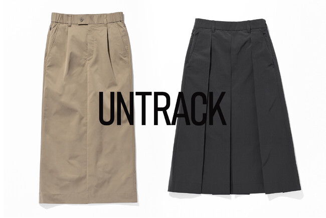 「UNTRACK」ブランド初のスカートアイテムを、直営店「UNTRACK Harajuku」にて先行販売
