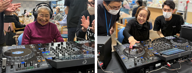 最高年齢97歳の高齢者もDJに挑戦！AlphaThetaが介護施設イベント「ロマンディスコ」でDJ体験ブースを展開
