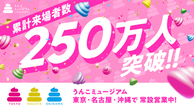 「うんこミュージアム」、累計来場者数が250万人を突破