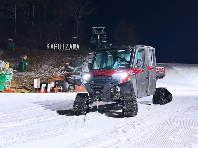 【軽井沢プリンスホテルスキー場】1日1組限定で夜のゲレンデを貸し切りに「バギーで行く夜の絶景雪上ドライブ」が登場!