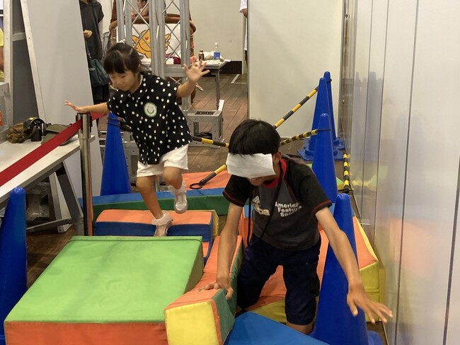 楽しく、5分で災害避難を体験!!