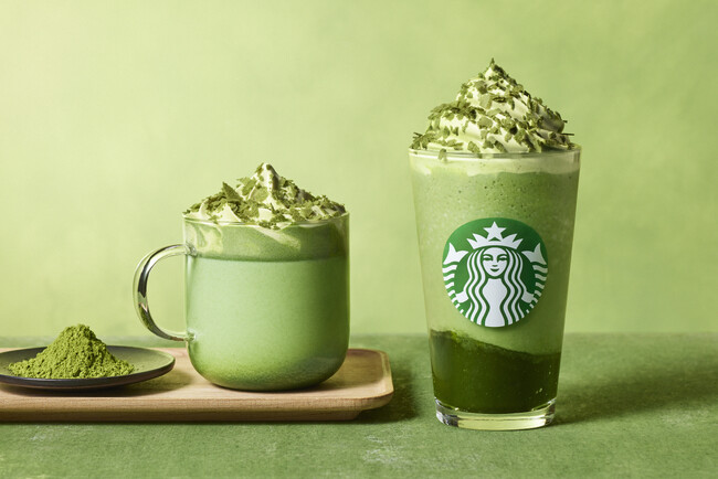 スターバックスで過ごす年末年始！今年は”抹茶づくし”　もっちり、サクサクの新食感　玉露抹茶を使用したフラペチーノ(R) とティーラテの2種が12月26日（金）より登場
