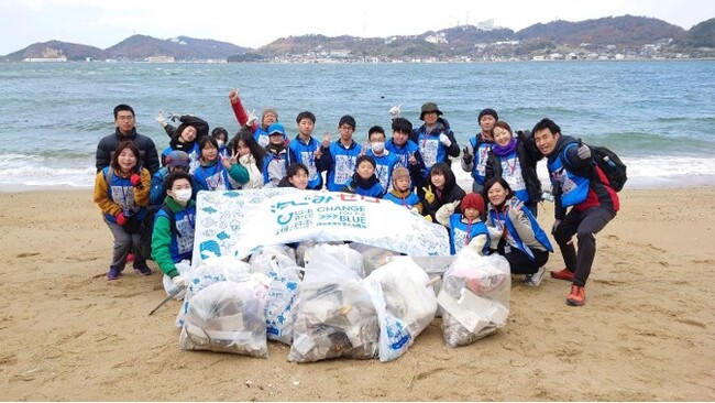 総重量100kgの離島海岸漂着ごみを回収　瀬戸大橋の架かる櫃石島でビーチクリーンアップを開催しました！
