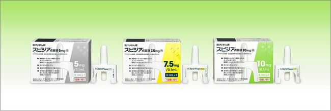 日本初の経鼻投与型抗けいれん剤「スピジア(R)点鼻液 5mg・7.5mg・10 mg」発売のお知らせ