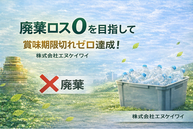 飲料自販機で廃棄ロス“0”を目指して