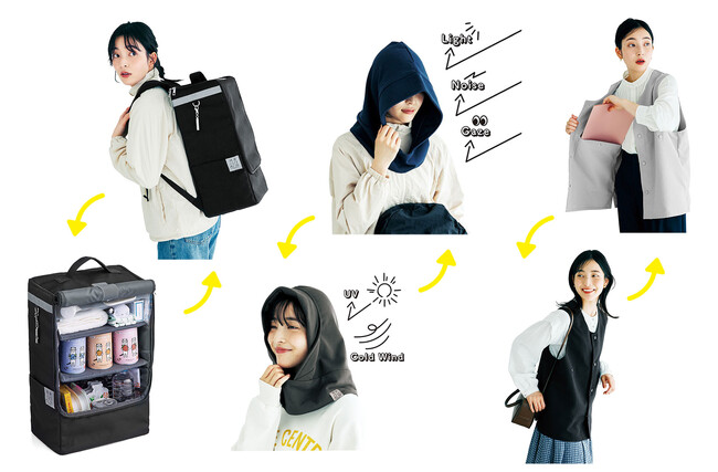 防災グッズブランド「NYAN GA ICHI（にゃんがいち）」より、収納棚にもなる「防災リュック」など、“いつも”使えて“もしも”に役立つアイデア満載の新商品がフェリシモ「猫部(TM)」より登場！
