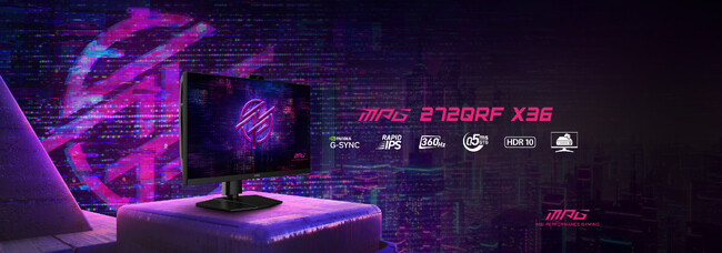 MSI、NVIDIA(R) とタッグを組み 「MPG 272QRF X36 G-SYNC(R) Pulsar Gaming Monitor」を発表