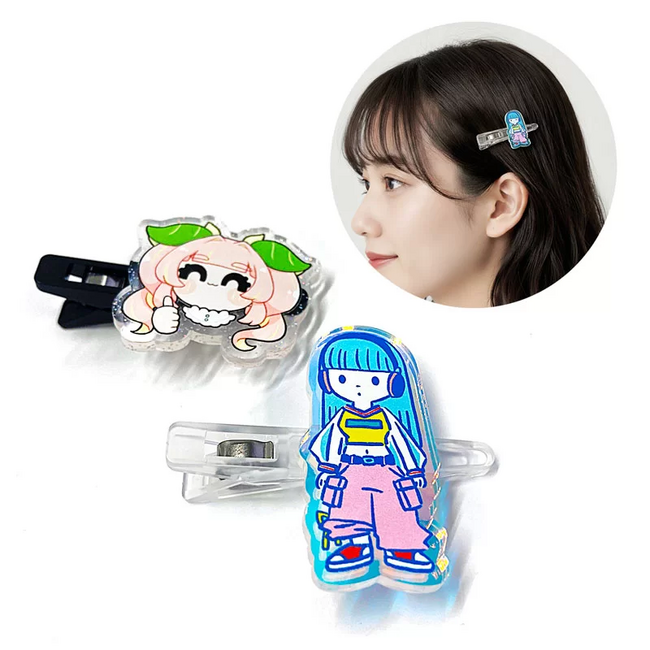 ME-Qのオリジナルアクリルカラーヘアクリップ制作サービスが登場！1個からフルカラー印刷で自由に作成可能（2026/01/06）