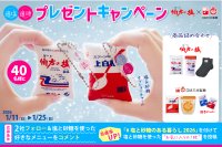 伯方の塩×スプーン印・ばら印のお砂糖がコラボ！　まるで本物！？クッションチャームが当たるキャンペーンを1月11日(日)～1月25日(日)開催！