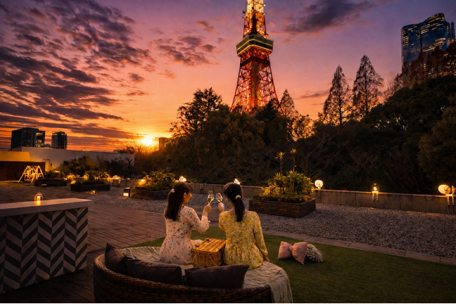 春風が心地よい絶景テラスで春爛漫のピクニックを満喫「TOKYO BLOOM PICNIC」【東京プリンスホテル】