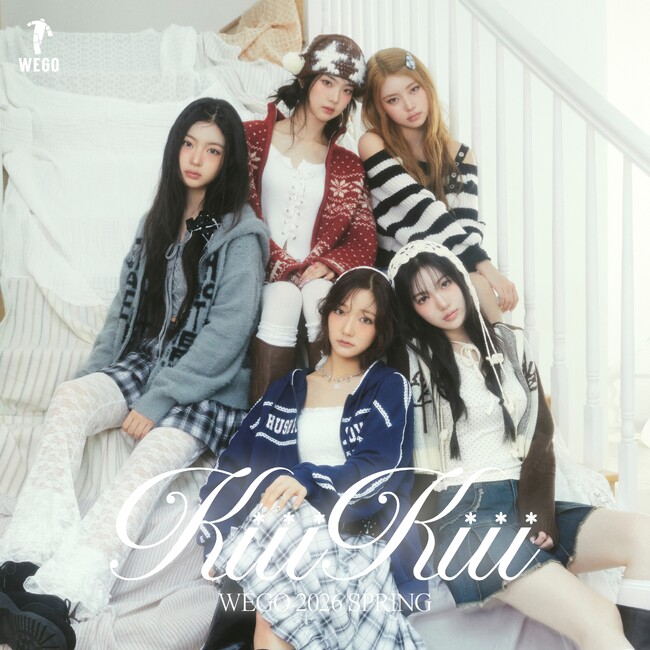 昨年デビューの5人組ガールズグループ「KiiiKiii」がWEGO 2026 SPRINGビジュアルモデルに就任！