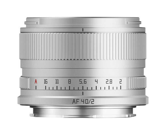 銘匠光学 TTArtisan AF 40mm f/2 シルバー 販売開始