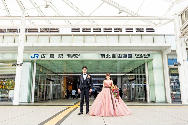Hiroshima Station×Granvia 駅ロケ フォトウエディングプラン ～広島駅直結ホテルだから叶う、お二人だけの特別な1枚を～【ホテルグランヴィア広島】