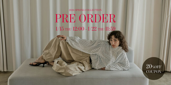 【Re:EDIT（リエディ）】2026 SPRING PRE ORDERが1/15（木）にスタート。シーズンコンセプト「STRUCTUREDGRACE」を掲げる新作アイテムが多数登場