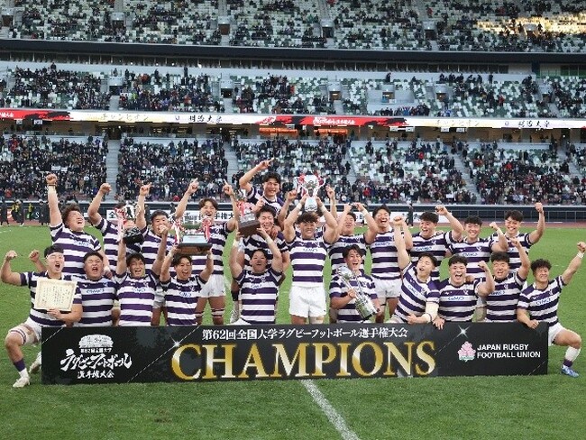 体育会ラグビー部 第62回全国大学ラグビーフットボール選手権大会優勝祝勝会開催について