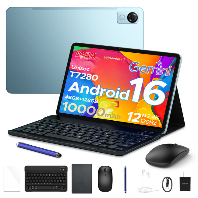 【2026年最新モデル登場】Android16 × Gemini AI搭載「AORLYM P12」12インチ高性能タブレットを日本楽天市場にて発売開始、6部品付属（専用ケース+キーボード+フィルム等）