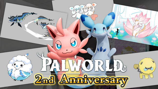 【パルワールド2周年】正式リリースに向け、新種パルのゲーム開発資料が満載の特別映像を公開!