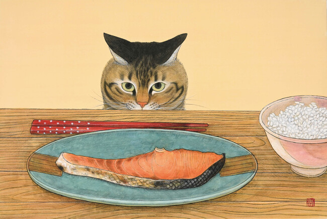 【1月28日発売】泥まみれで保護した愛する猫との日々を描いた日本画集『コイモ 小熊香奈子画集』