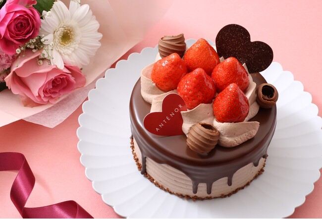 【アンテノール バレンタイン】3日間限定！上質なチョコレートを使用した濃厚なチョコレートケーキや、甘酸っぱい苺とショコラをかけあわせたケーキなど。