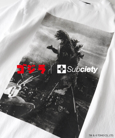 Subciety(サブサエティ)から「ゴジラ」とのコラボレーションアイテムが登場。1/23(金)より発売開始。