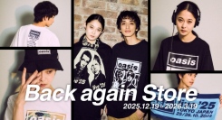オアシス 公式グッズ オンラインストア「Back again Store」　商品ラインナップを拡充！！ あの日の余韻をぜひお手元に。