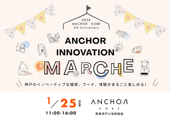 ANCHOR KOBE 初の「イノベーションマルシェ」開催　― ANCHORから生まれた商品・サービスを、見て・触れて・体験する一日 ―