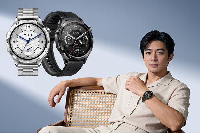 音声入力AI対応の上品デザインのスマートウォッチMibro Watch GTが発売