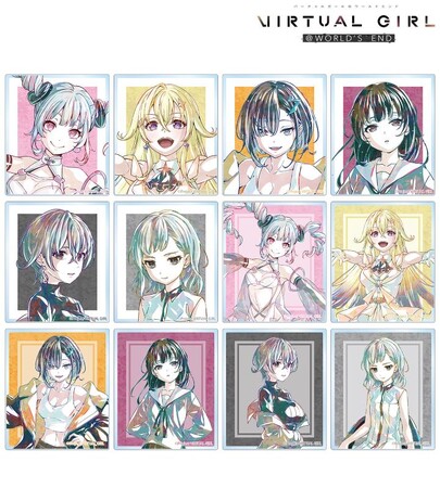「VIRTUAL GIRL @ WORLD’S END」のトレーディング Ani-Art アクリルカードなどの受注を開始！！アニメ・漫画のオリジナルグッズを販売する「AMNIBUS」にて